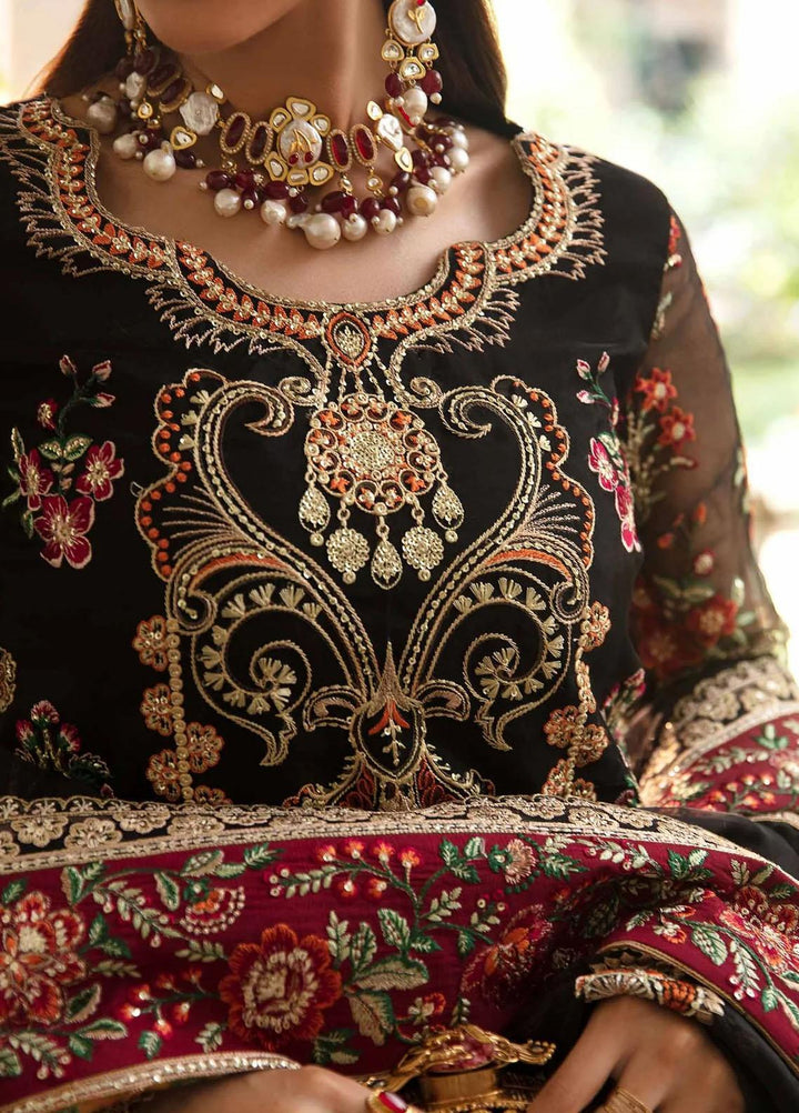 Layali Formals By Akbar Aslam Embroidered Organza Suits Unstitched 4 Piece AA23L Eleganza - Luxury Formal Collection