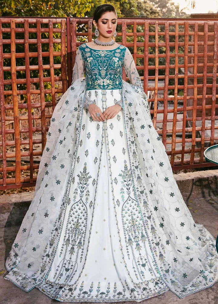 Layali Formals By Akbar Aslam Embroidered Organza Suits Unstitched 4 Piece AA23L Sedna - Luxury Formal Collection