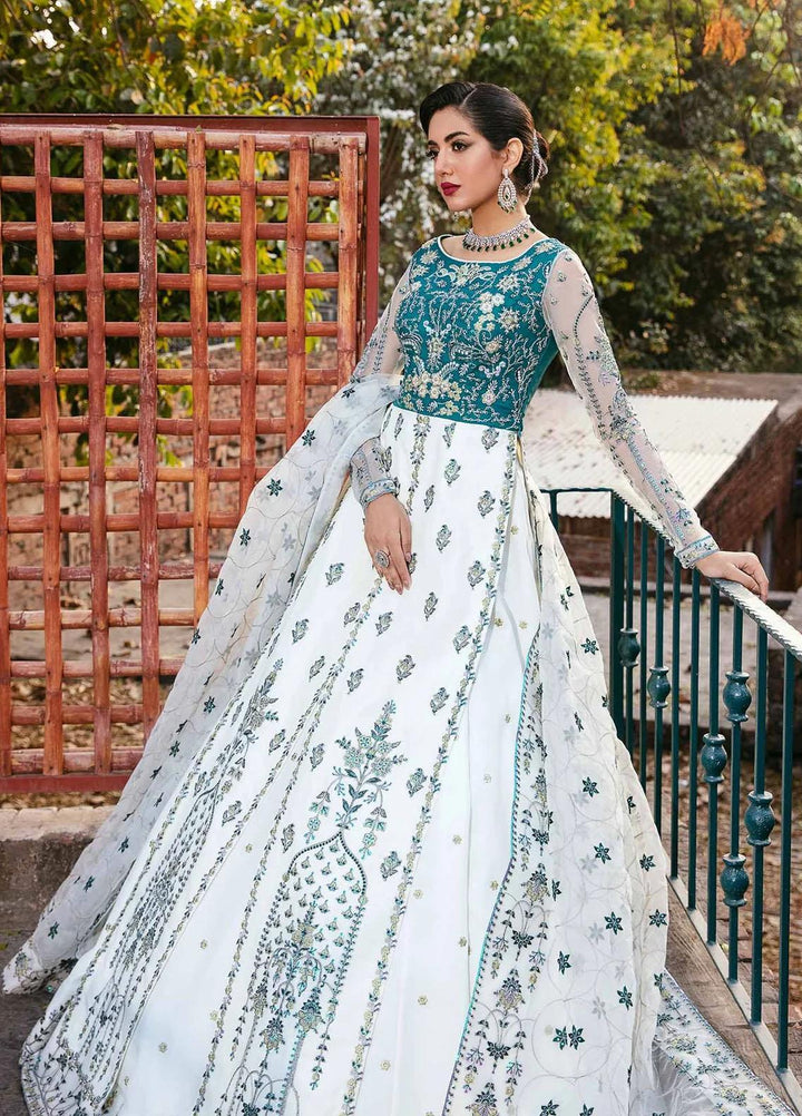 Layali Formals By Akbar Aslam Embroidered Organza Suits Unstitched 4 Piece AA23L Sedna - Luxury Formal Collection
