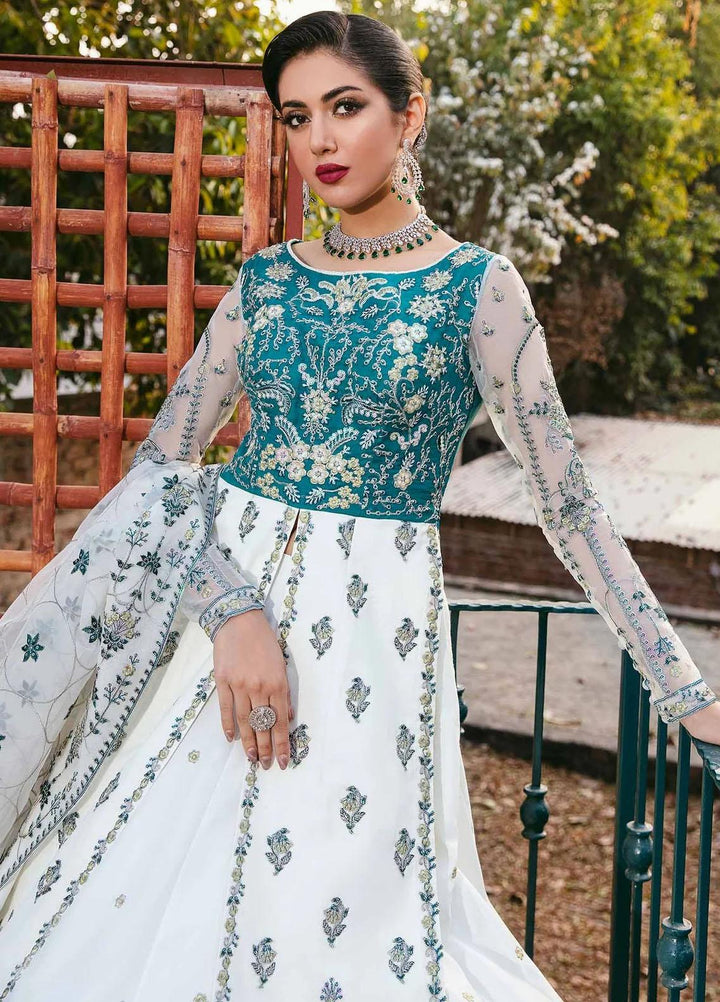 Layali Formals By Akbar Aslam Embroidered Organza Suits Unstitched 4 Piece AA23L Sedna - Luxury Formal Collection