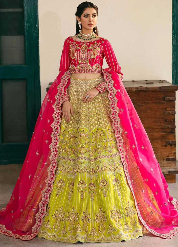 Layali Formals By Akbar Aslam Embroidered Raw Silk Suits Unstitched 3 Piece AA23L Elara - Luxury Formal Collection