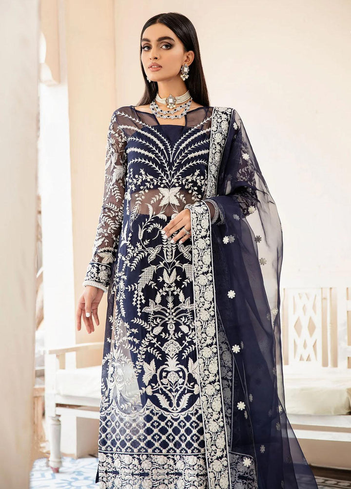 Layali Formals By Akbar Aslam Embroidered Organza Suits Unstitched 4 Piece  Dara - Luxury Collection