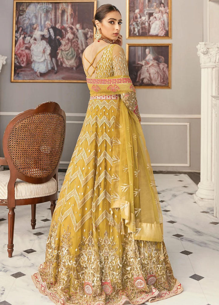 Layali Formals By Akbar Aslam Embroidered Net Suits Unstitched 3 Piece  Yarrow - Luxury Collection