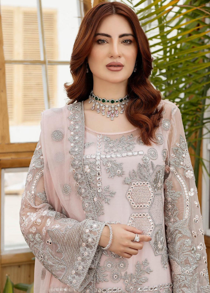 Le Etincelle By Imrozia Premium Embroidered Chiffon Suits Unstitched 3 Piece IMP23LE I-178 Adriana - Luxury Formal Collection
