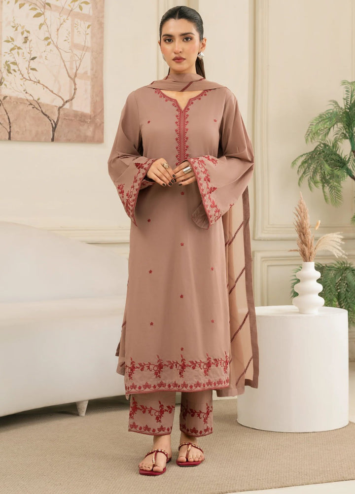 Leena Fatima Pret Embroidered Lawn 3 Piece Suit LF-SS25-14