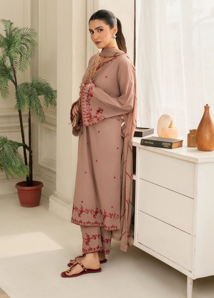 Leena Fatima Pret Embroidered Lawn 3 Piece Suit LF-SS25-14