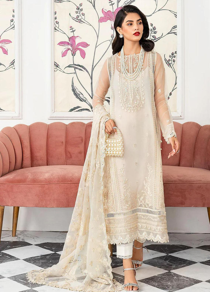 Lehriya By Meeral Embroidered Organza Suits Unstitched 3 Piece MRL24L Dahlia - Formal Collection