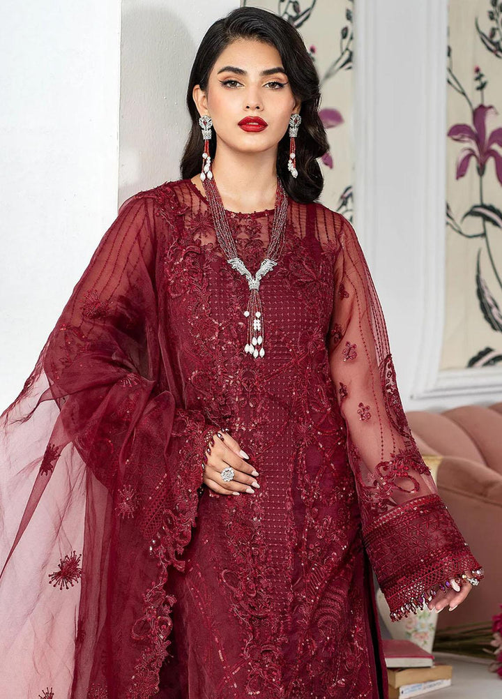 Lehriya By Meeral Embroidered Organza Suits Unstitched 3 Piece MRL24L Rohaa - Formal Collection