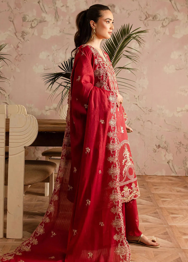 Leila by Mahnur Embroidered Lawn Suits Unstitched 3 Piece MN24LP D-07 Rosalie - Summer Collection