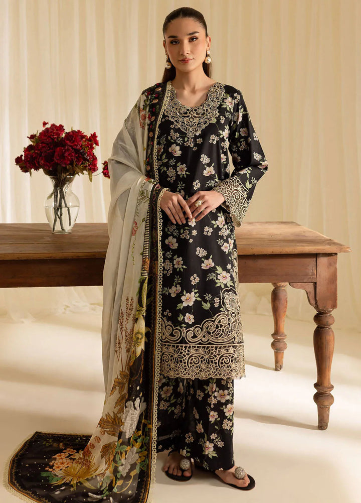 Leila by Mahnur Embroidered Lawn Suits Unstitched 3 Piece MN24LP D-12 Cendria - Summer Collection