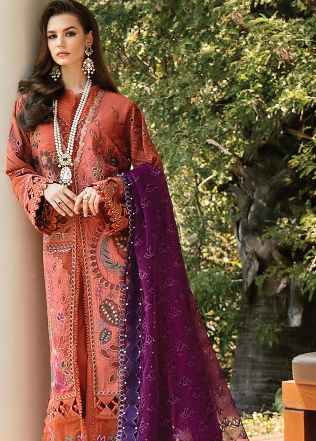 Leilani By Republic WomensWear Embroidered Lawn Suits Unstitched 3 Piece RW22L D2A Kamala - Luxury Collection