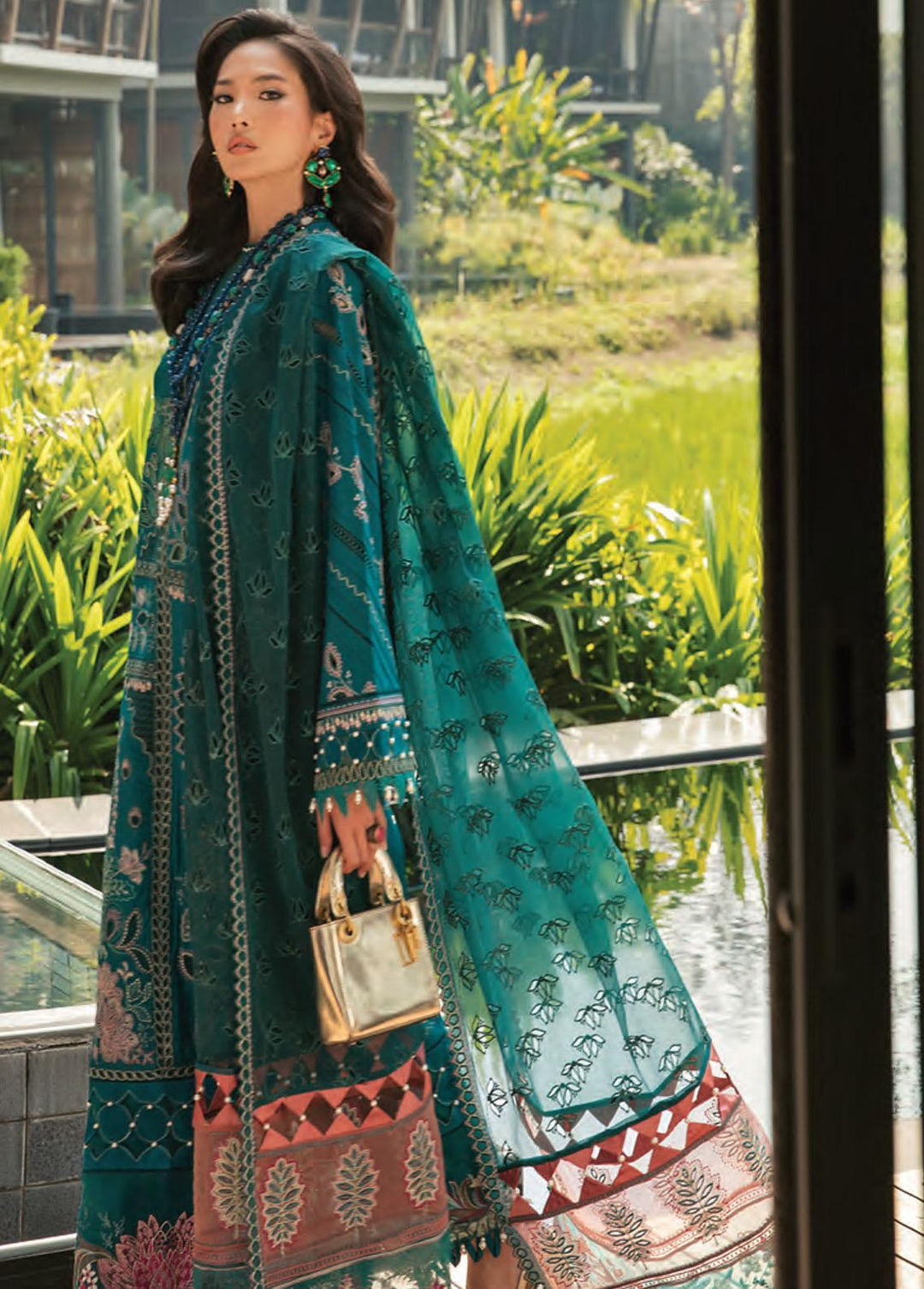 Leilani By Republic WomensWear Embroidered Lawn Suits Unstitched 3 Piece RW22L D2B Kamala - Luxury Collection