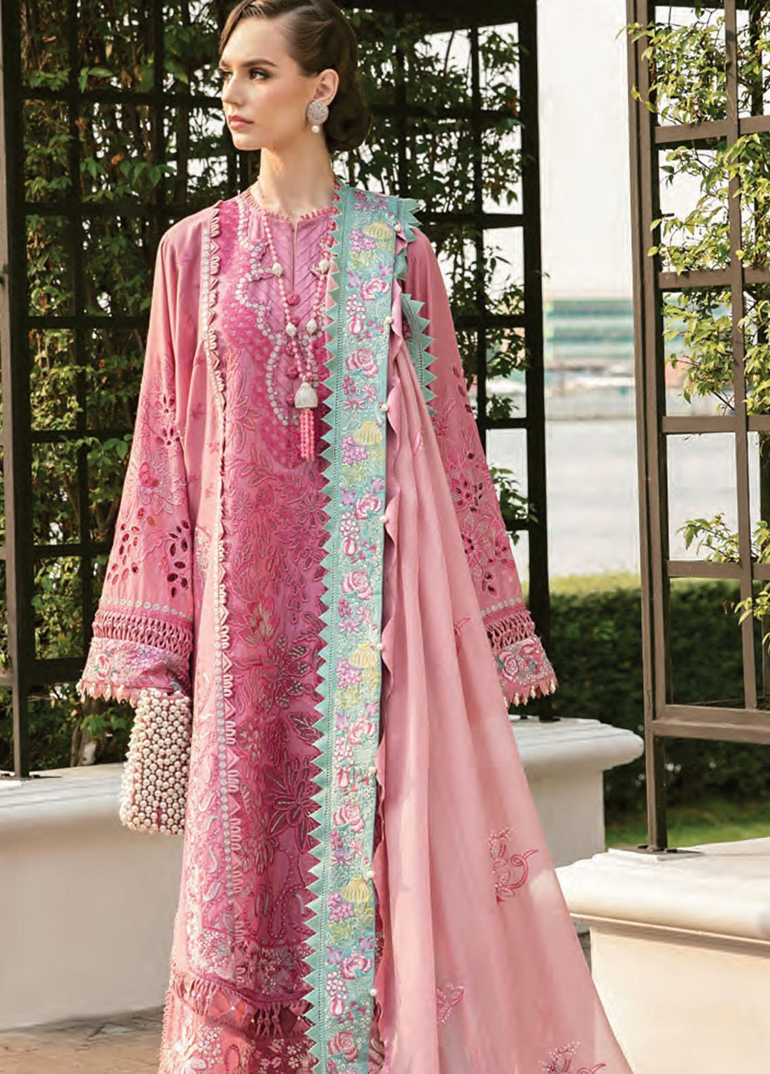 Leilani By Republic WomensWear Embroidered Lawn Suits Unstitched 3 Piece RW22L D4B Shenaga - Luxury Collection