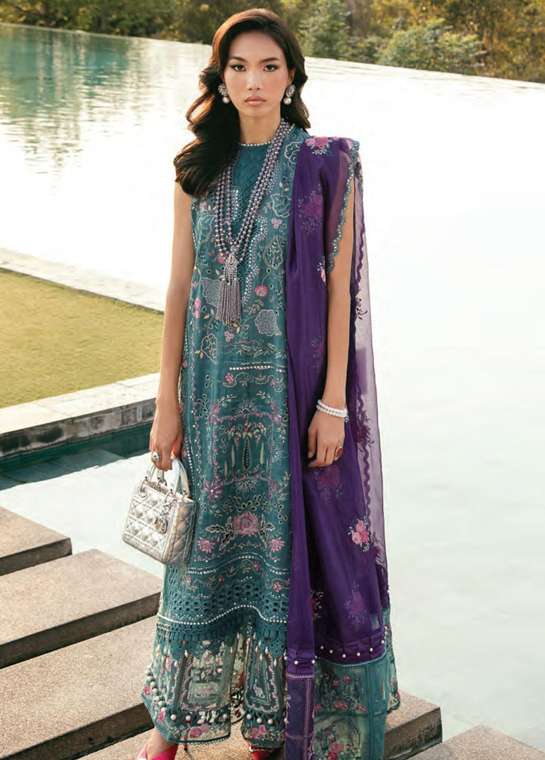Leilani By Republic WomensWear Embroidered Lawn Suits Unstitched 3 Piece RW22L D7A Kanaye - Luxury Collection