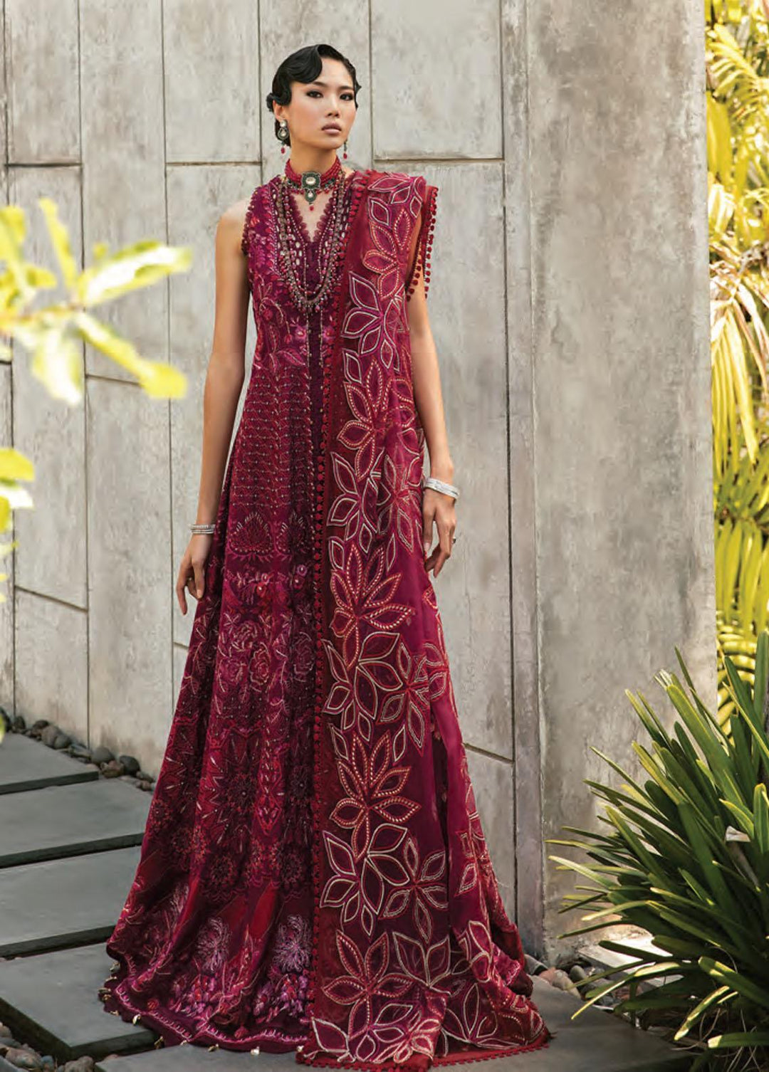 Leilani By Republic WomensWear Embroidered Lawn Suits Unstitched 3 Piece RW22L D8A Palash - Luxury Collection
