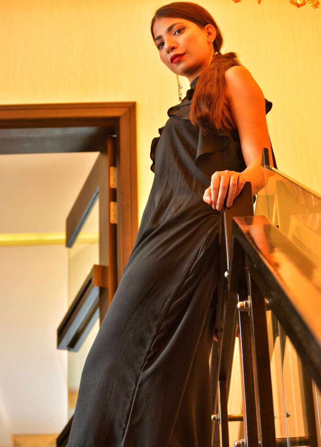 Lenaim Luxury Pret Grip Jumpsuit LN22WL All Black-J