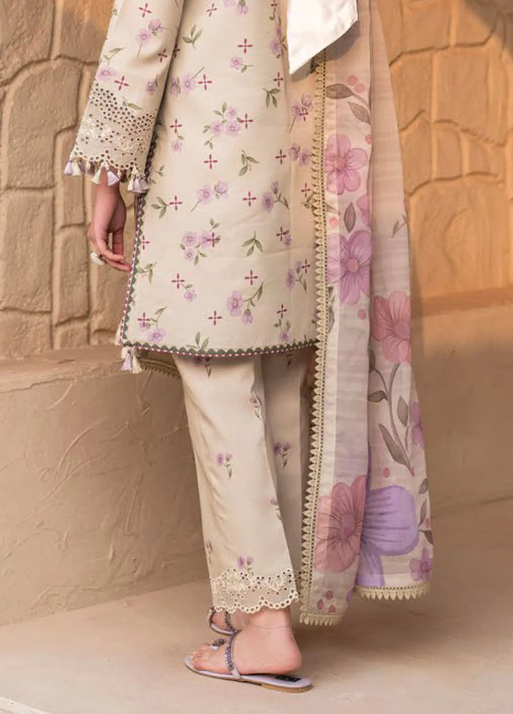 Levana by Alizeh Fashion Embroidered Lawn Suits Unstitched 3 Piece AFB25L D-7028 Pesto - Summer Collection