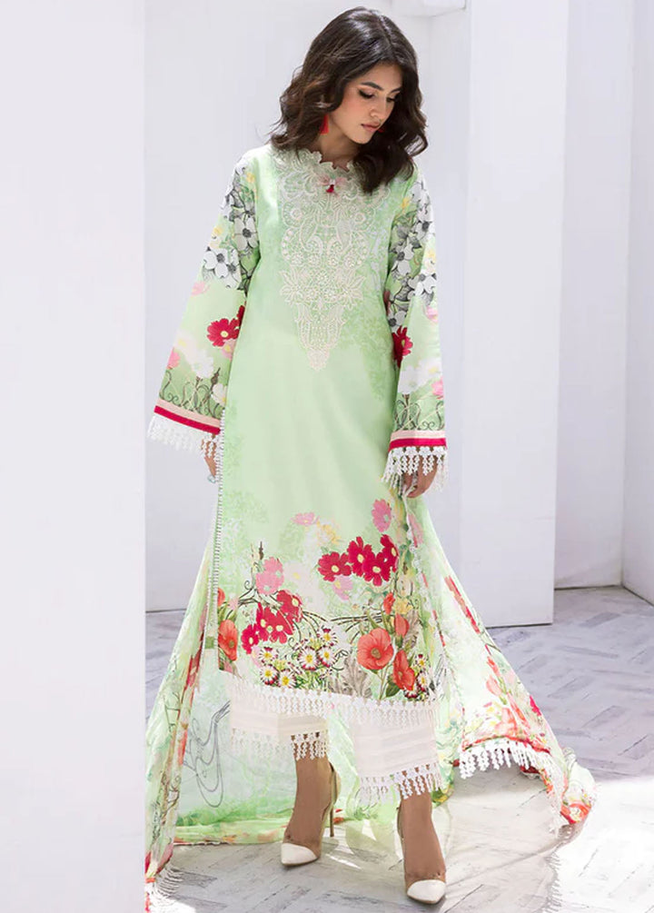 Leya by Roheenaz Embroidered Lawn Suits Unstitched 3 Piece RNZ24L RNZ-05A Jungle Jive - Spring Summer Collection