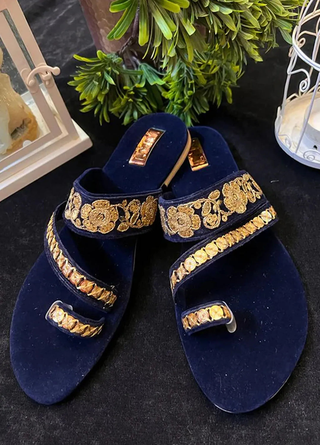 Libaas by Trj Festive Style Women Slipper Mystical Mirage