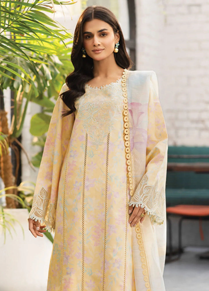 Lifestyle by Rang Rasiya Embroidered Lawn Suits Unstitched 3 Piece RR25LS D-04 Hazel - Summer Collection