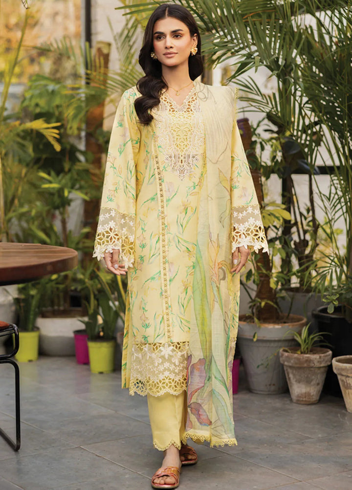 Lifestyle by Rang Rasiya Embroidered Lawn Suits Unstitched 3 Piece RR25LS D-11 Olivine - Summer Collection