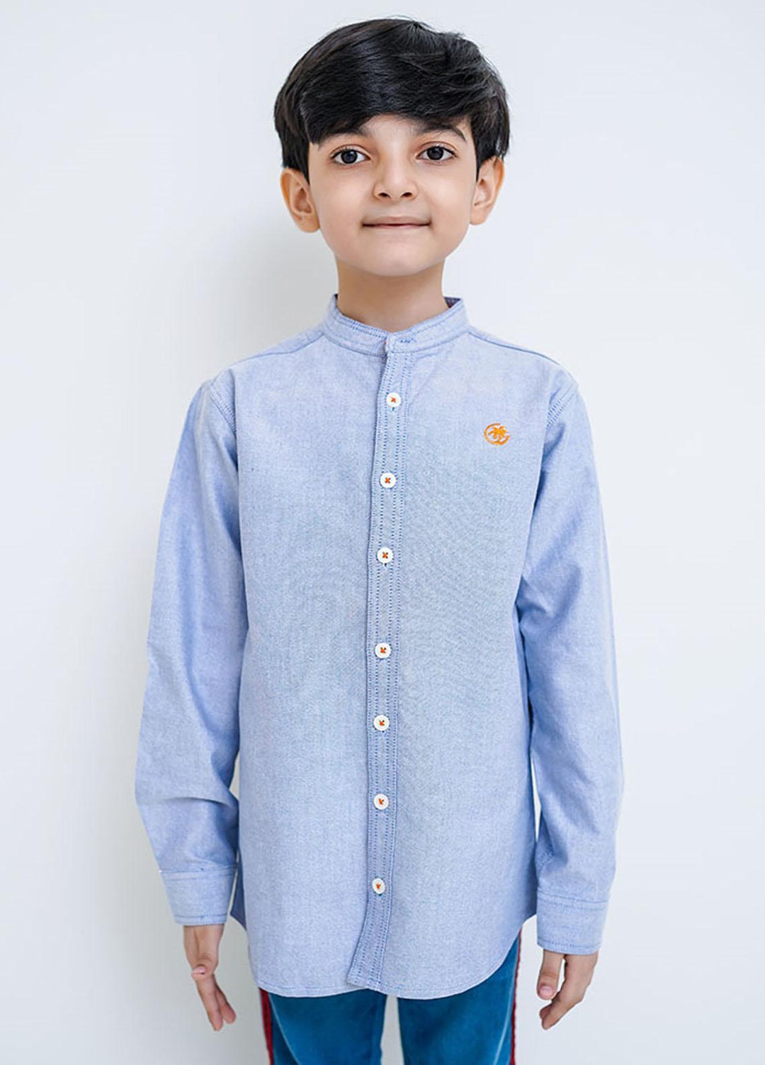 Ochre Boys Shirt - Light Blue Boys Shirt