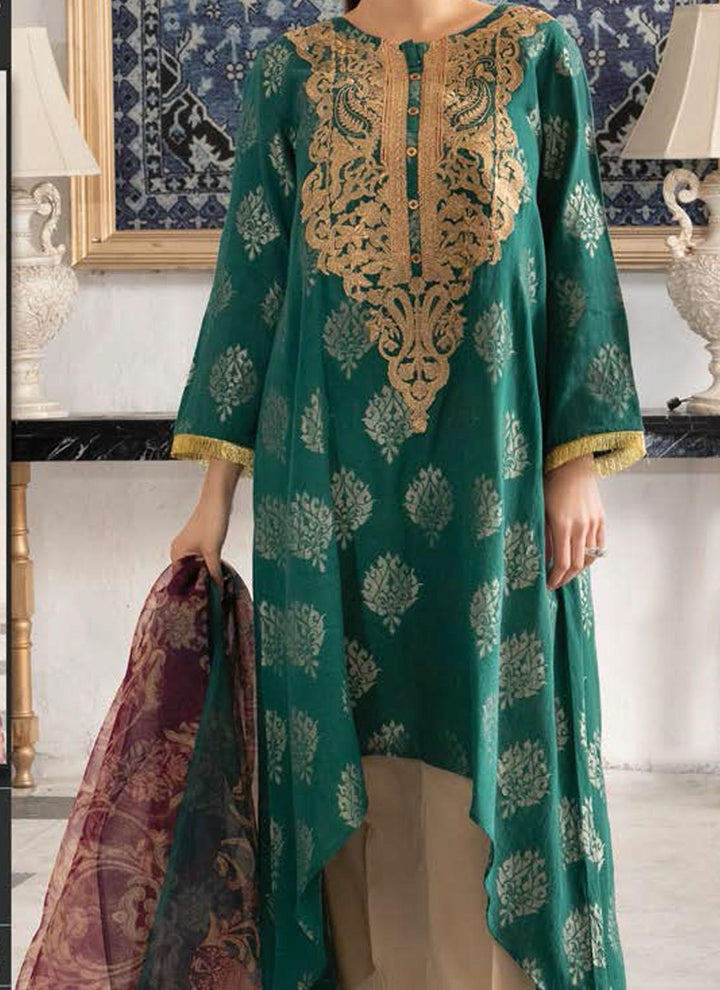 LimeLight Embroidered Jacquard Suits Unstitched 2 Piece LL21E U0716 Zinc - Summer Collection
