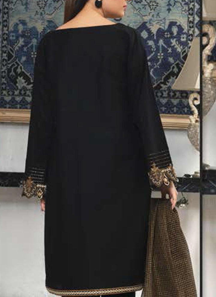 LimeLight Embroidered Lawn Suits Unstitched 3 Piece LL21E U0840 Black - Summer Collection