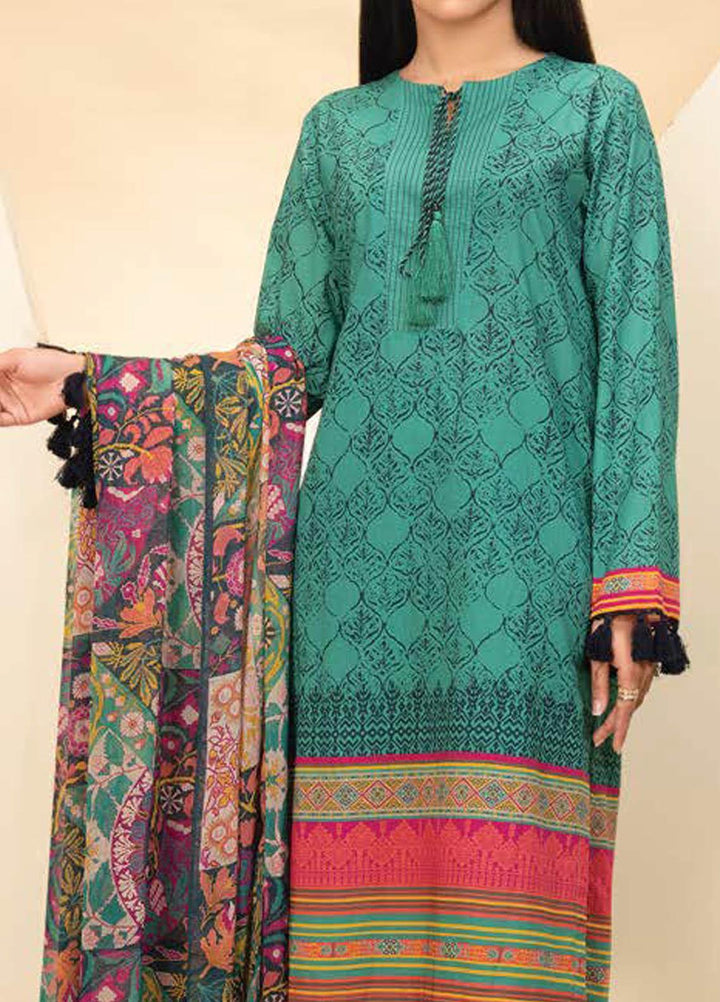 LimeLight Printed Lawn Suits Unstitched 3 Piece LL21S U-1103 AQUA - Summer Collection