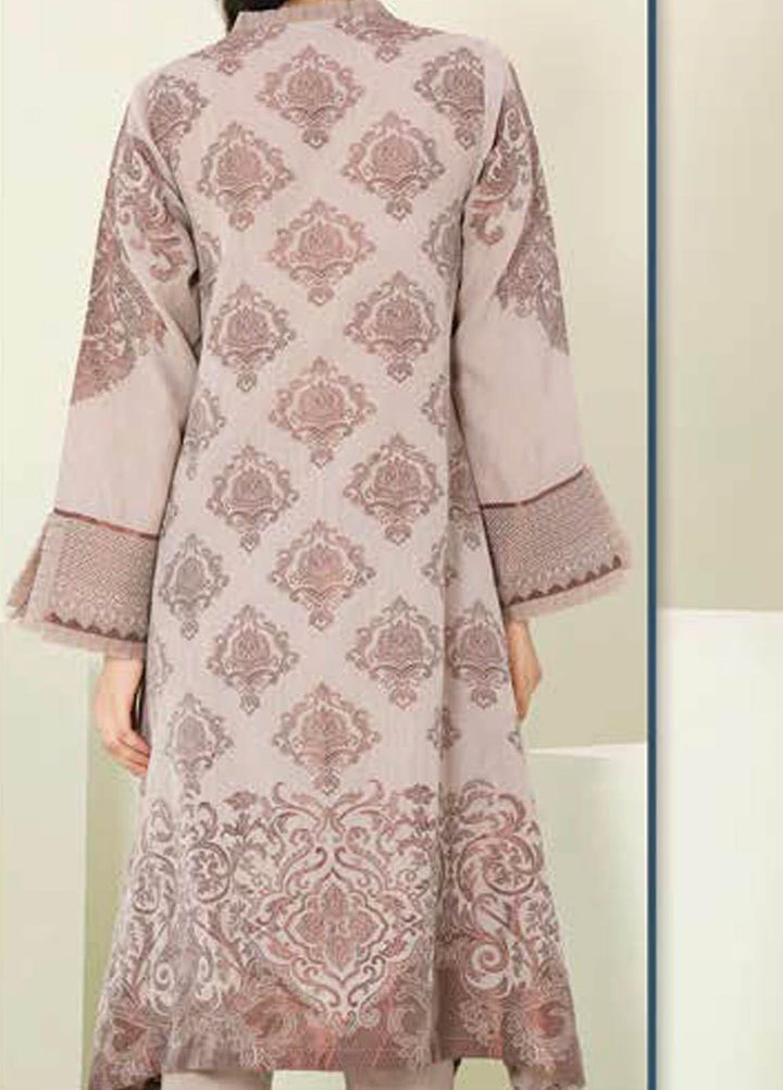 LimeLight Printed Jacquard Suits Unstitched 2 Piece LL21S U-1108 MEDIUM BEIGE - Summer Collection
