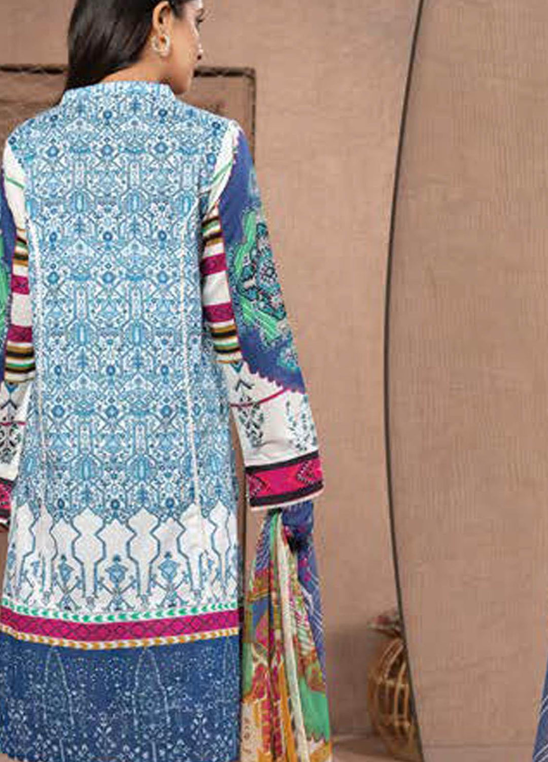 LimeLight Printed Lawn Suits Unstitched 2 Piece LL21S U-1183 BLUE - Summer Collection