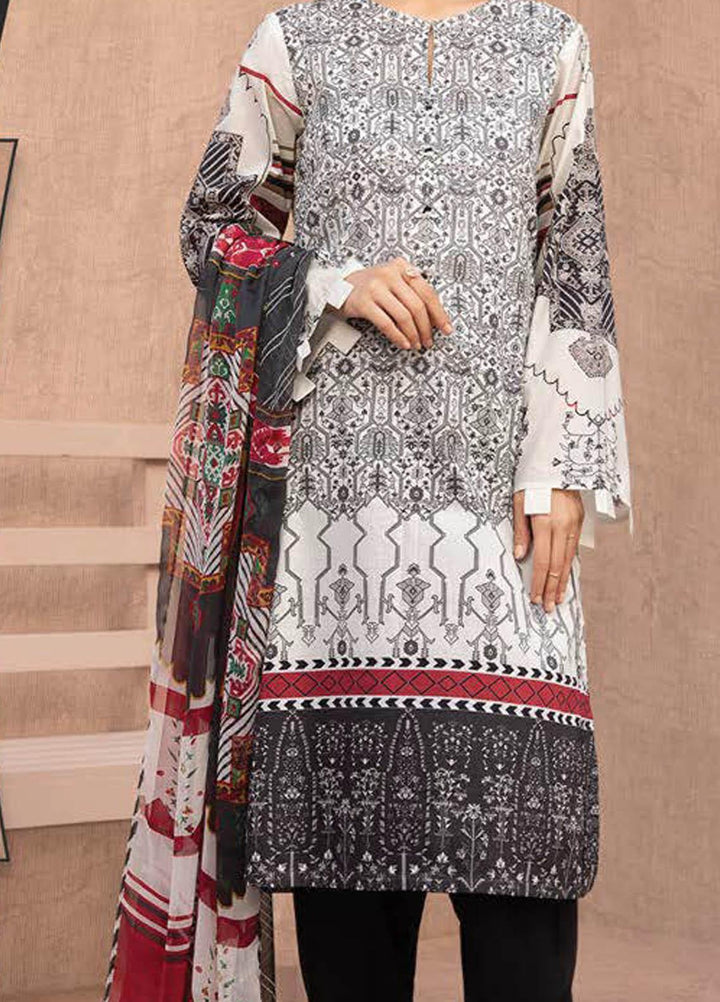 LimeLight Printed Lawn Suits Unstitched 2 Piece LL21S U-1183 GREY - Summer Collection