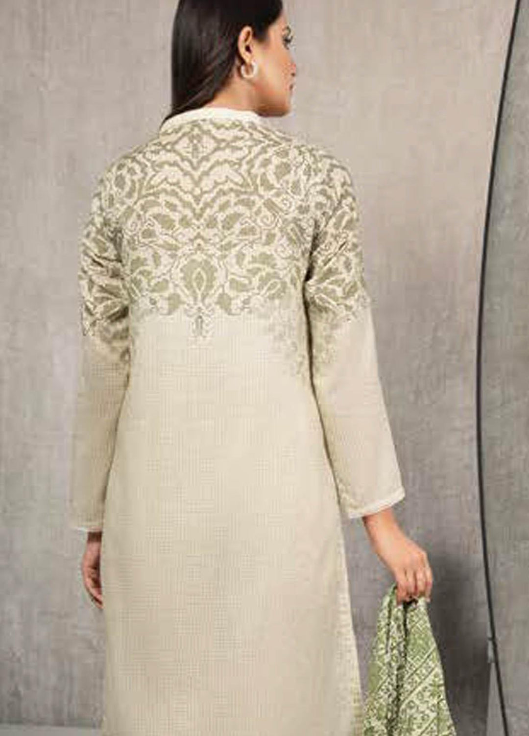 LimeLight Printed Lawn Suits Unstitched 2 Piece LL21S U-1192 BEIGE - Summer Collection