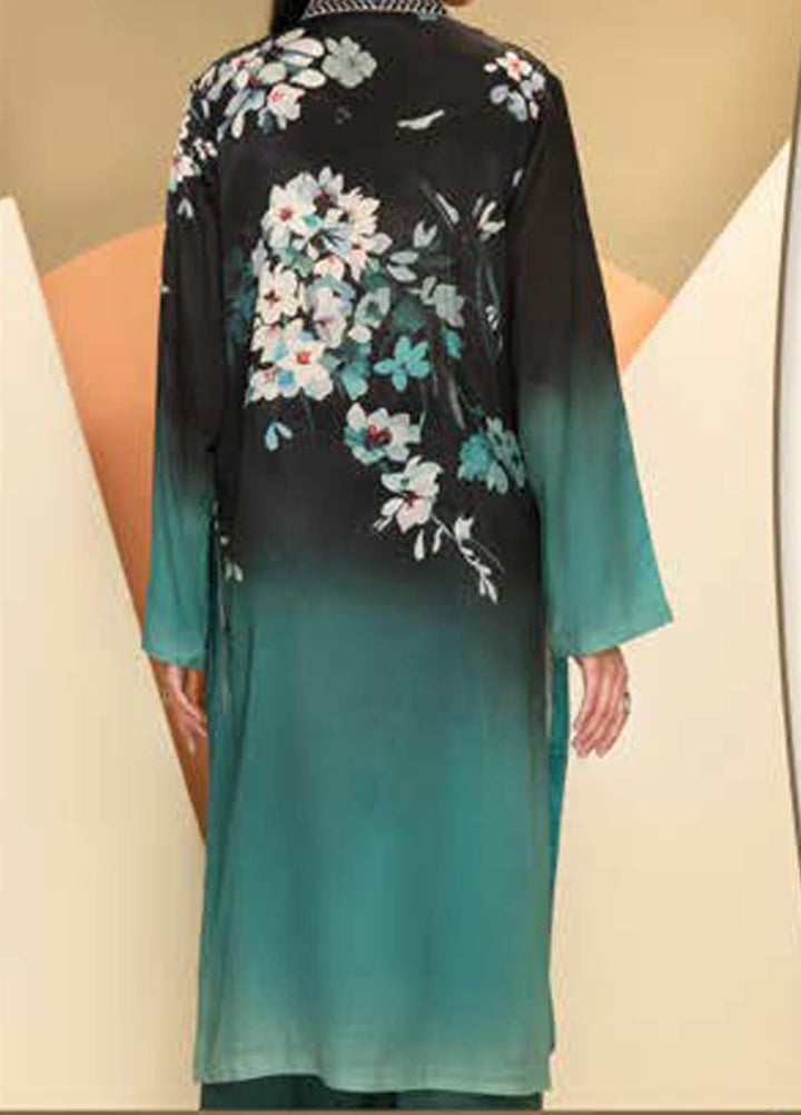 LimeLight Printed Silk  Unstitched Kurties LL21S U-1208 BLUE - Summer Collection