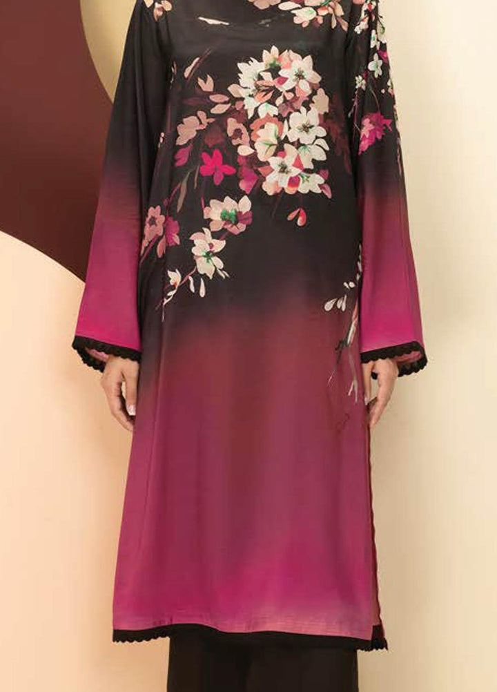 LimeLight Printed Silk  Unstitched Kurties LL21S U-1208 RED - Summer Collection