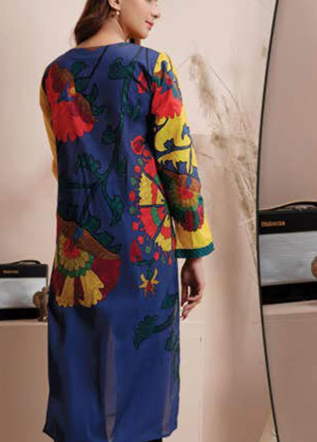 LimeLight Printed Lawn  Unstitched Kurties LL21S U-1406 YELLOW - Summer Collection