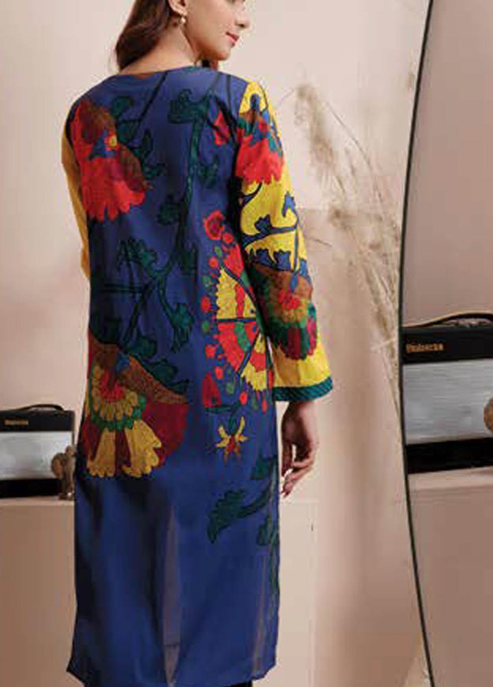 LimeLight Printed Lawn  Unstitched Kurties LL21S U-1406 YELLOW - Summer Collection