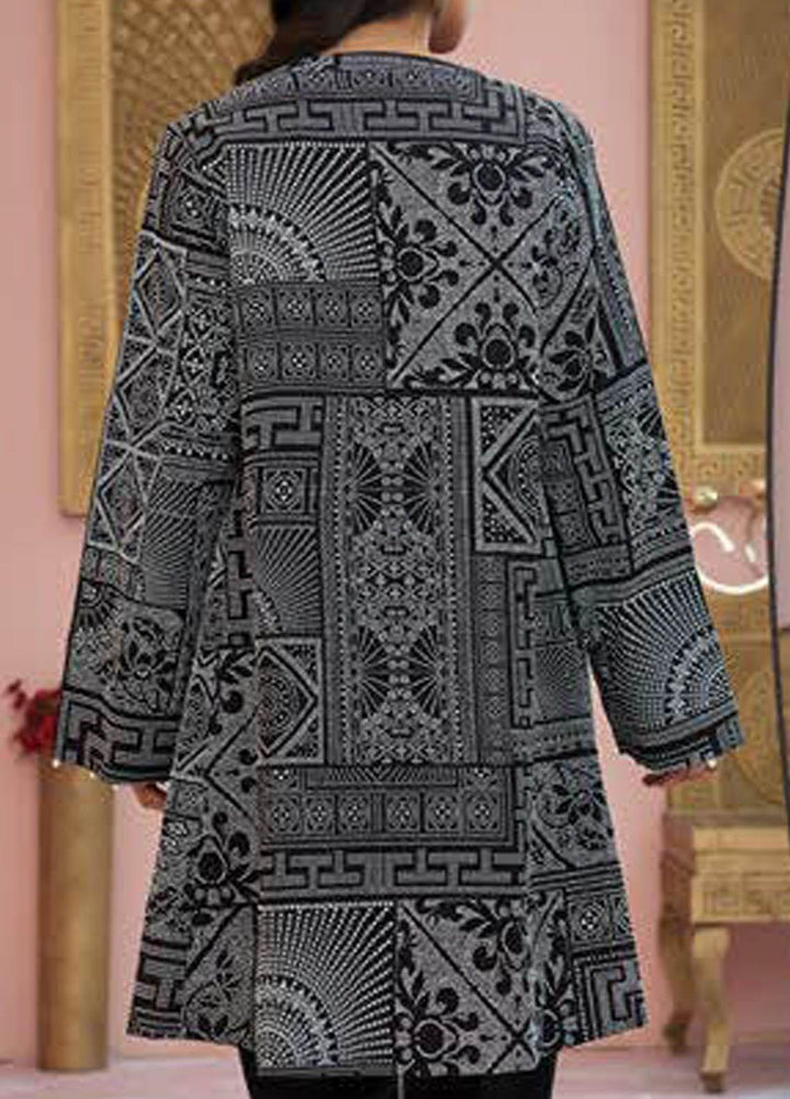 LimeLight Printed Lawn  Unstitched Kurties LL21S U-1407 BLACK - Summer Collection