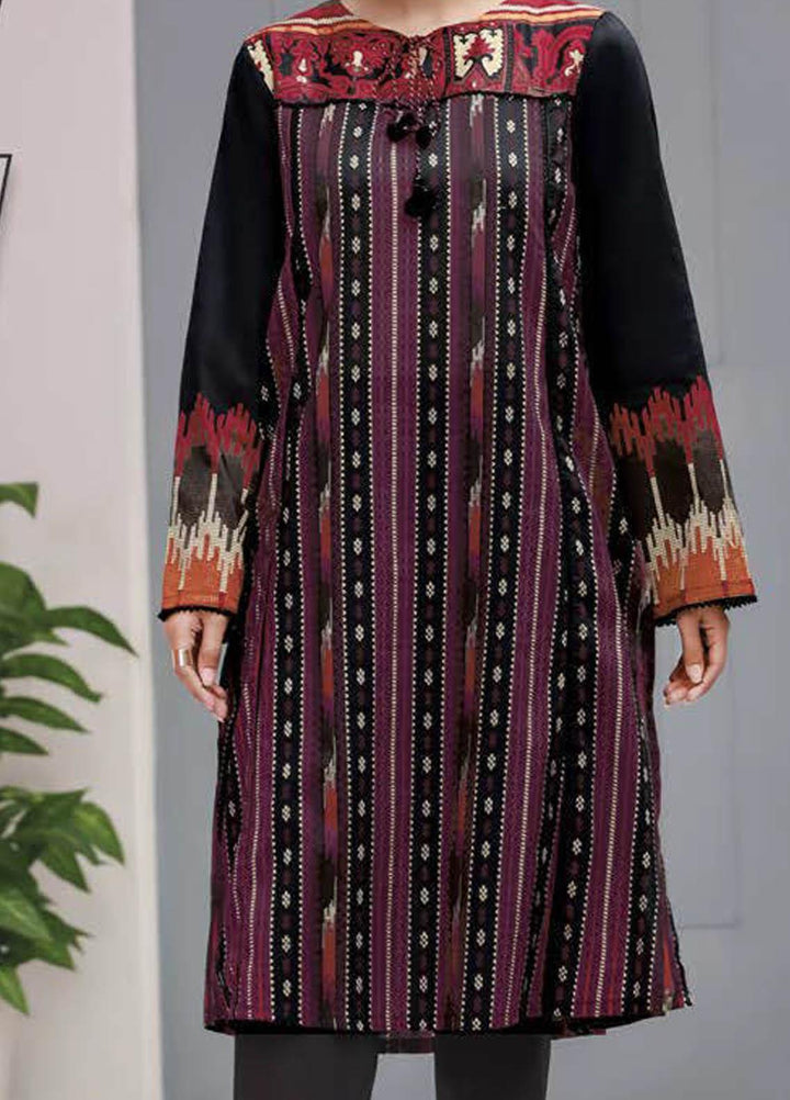 LimeLight Printed Lawn  Unstitched Kurties LL21S U-1487 BLACK - Summer Collection
