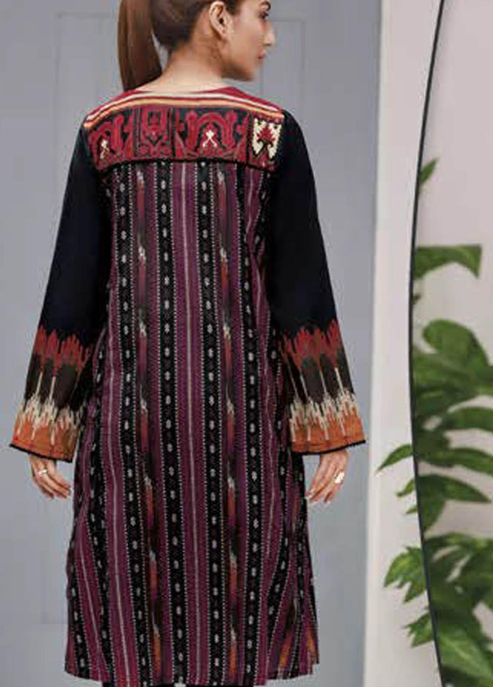 LimeLight Printed Lawn  Unstitched Kurties LL21S U-1487 BLACK - Summer Collection