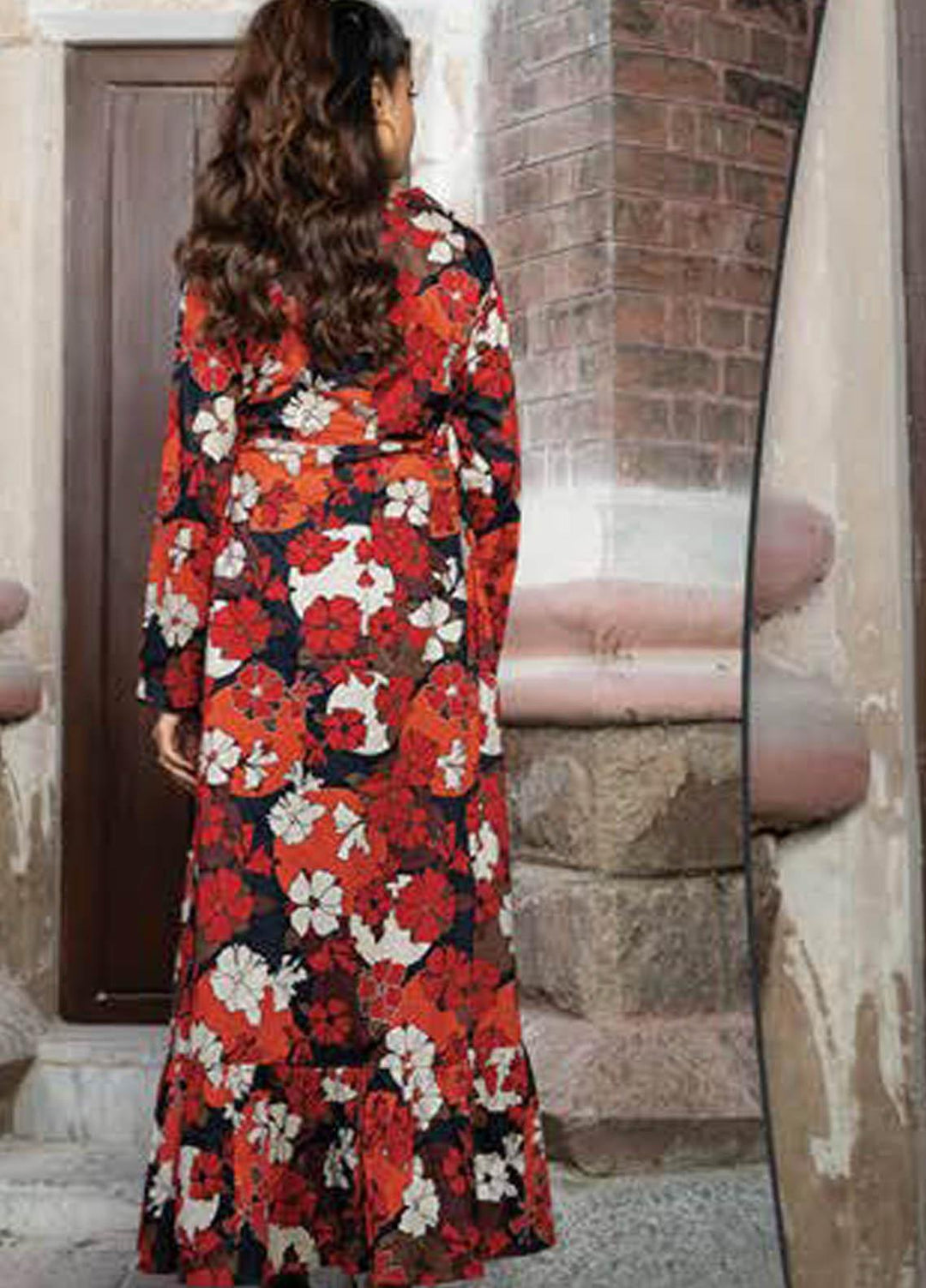 LimeLight Printed Lawn  Unstitched Kurties LL21S U-1518 BLACK - Summer Collection