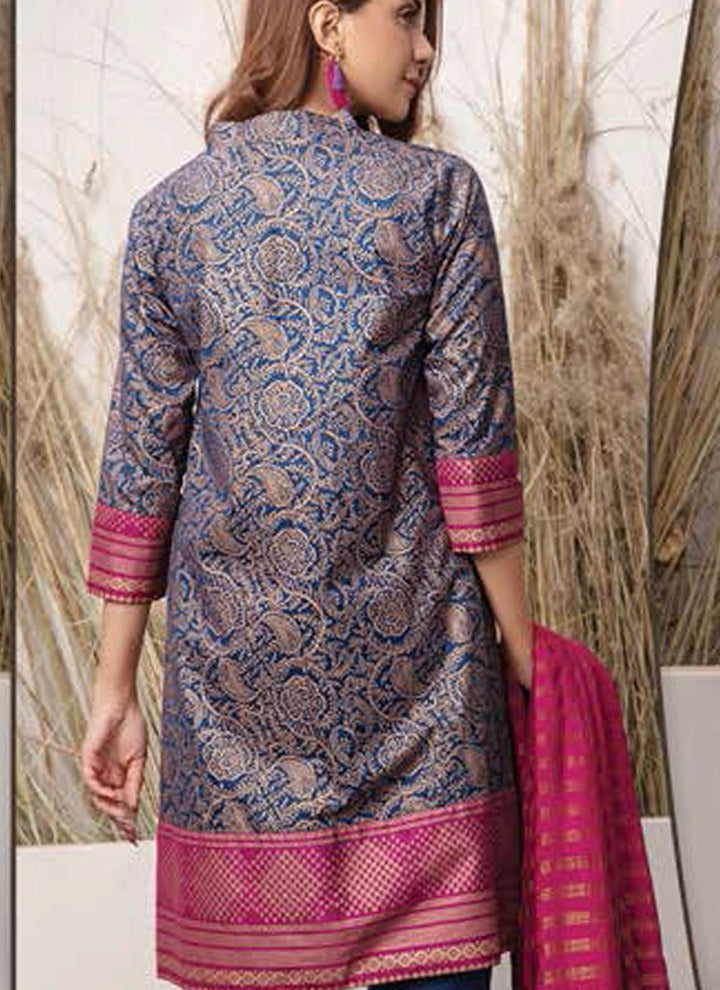 LimeLight Printed Lawn Suits Unstitched 3 Piece LL21US U1205 Blue - Summer Collection