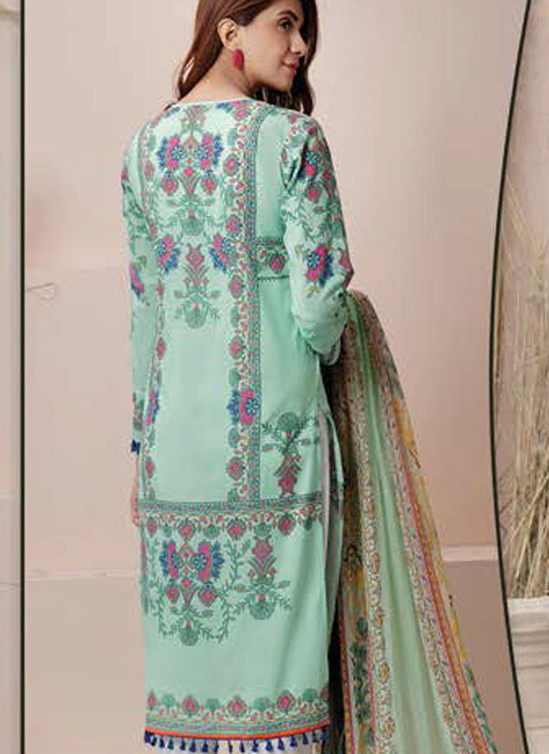 LimeLight Printed Lawn Suits Unstitched 2 Piece LL21US U1430 Aqua - Summer Collection