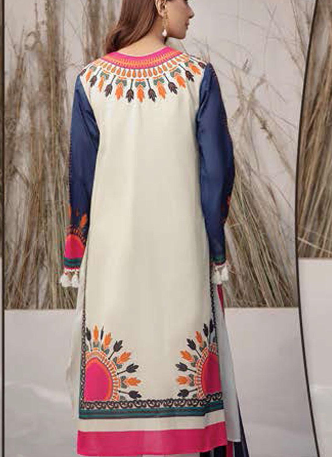 LimeLight Printed Lawn Suits Unstitched 2 Piece LL21US U1434 Off White - Summer Collection