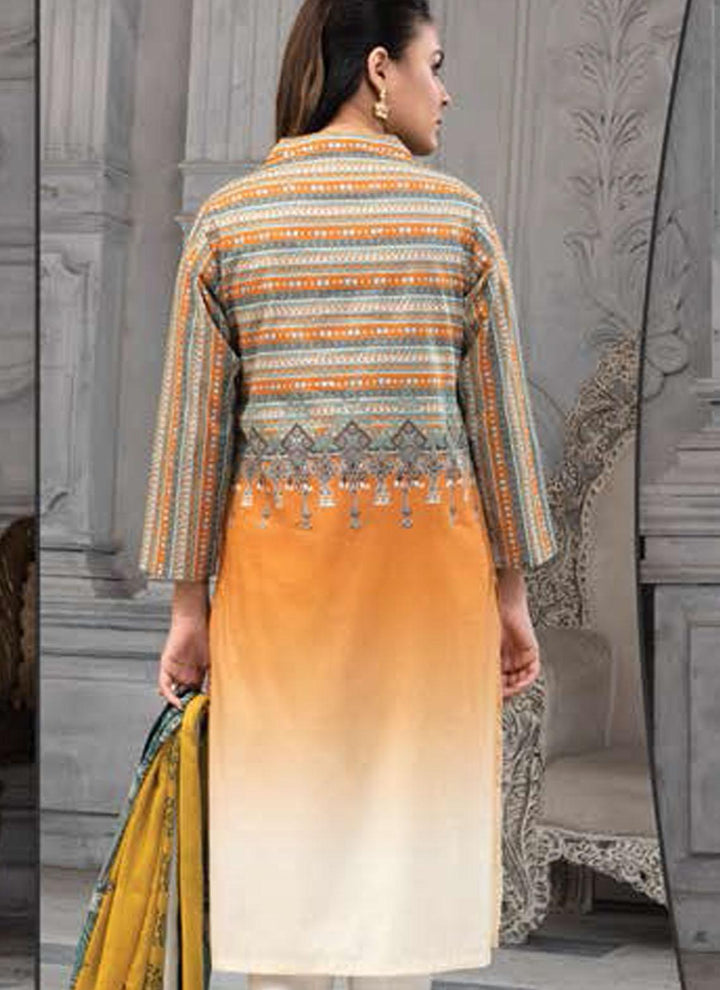 LimeLight Printed Lawn Suits Unstitched 2 Piece LL21US U1437 Yellow - Summer Collection