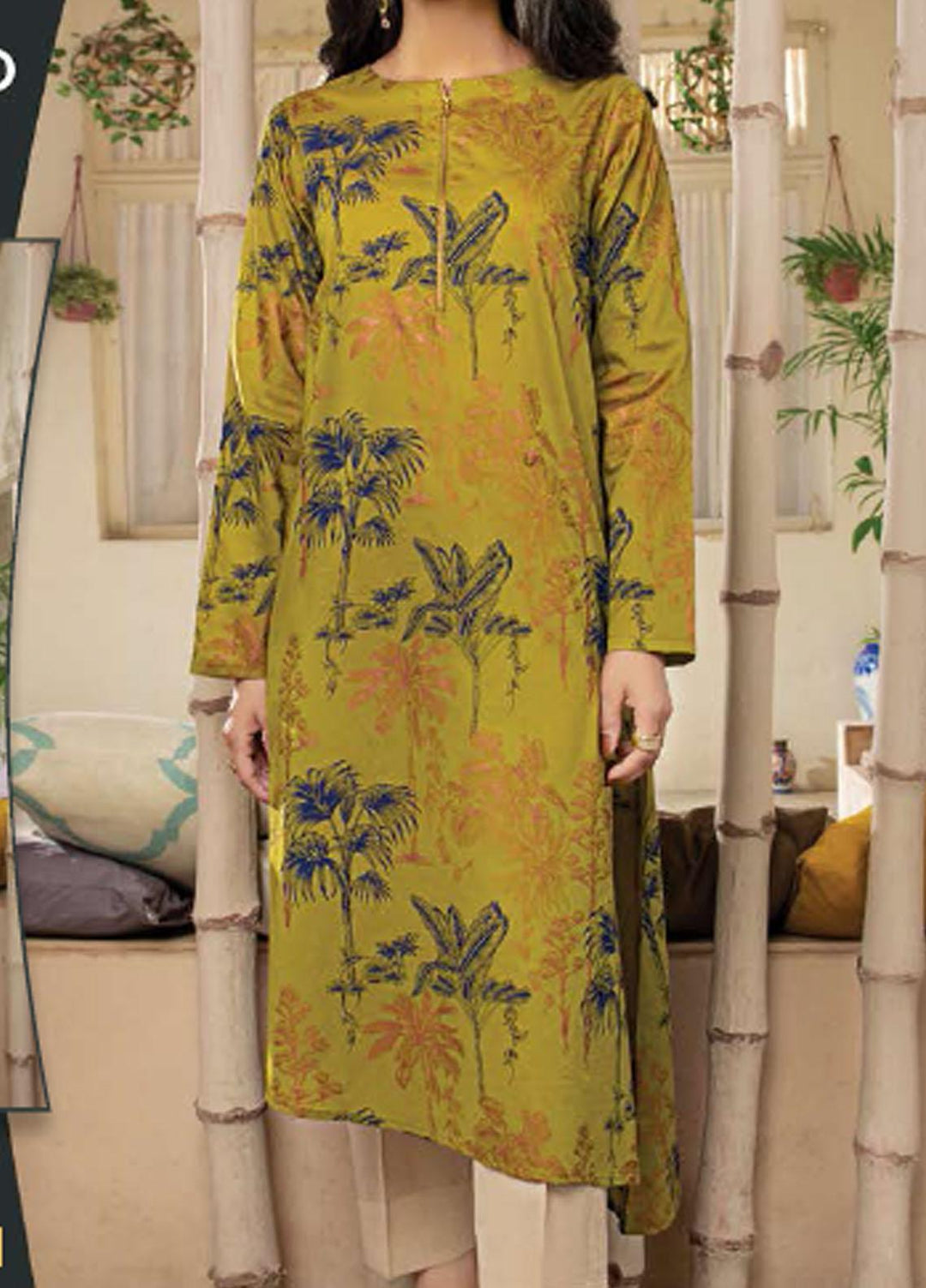 LimeLight Printed Lawn Unstitched Kurties LL21SE U1597 Green - Summer Collection