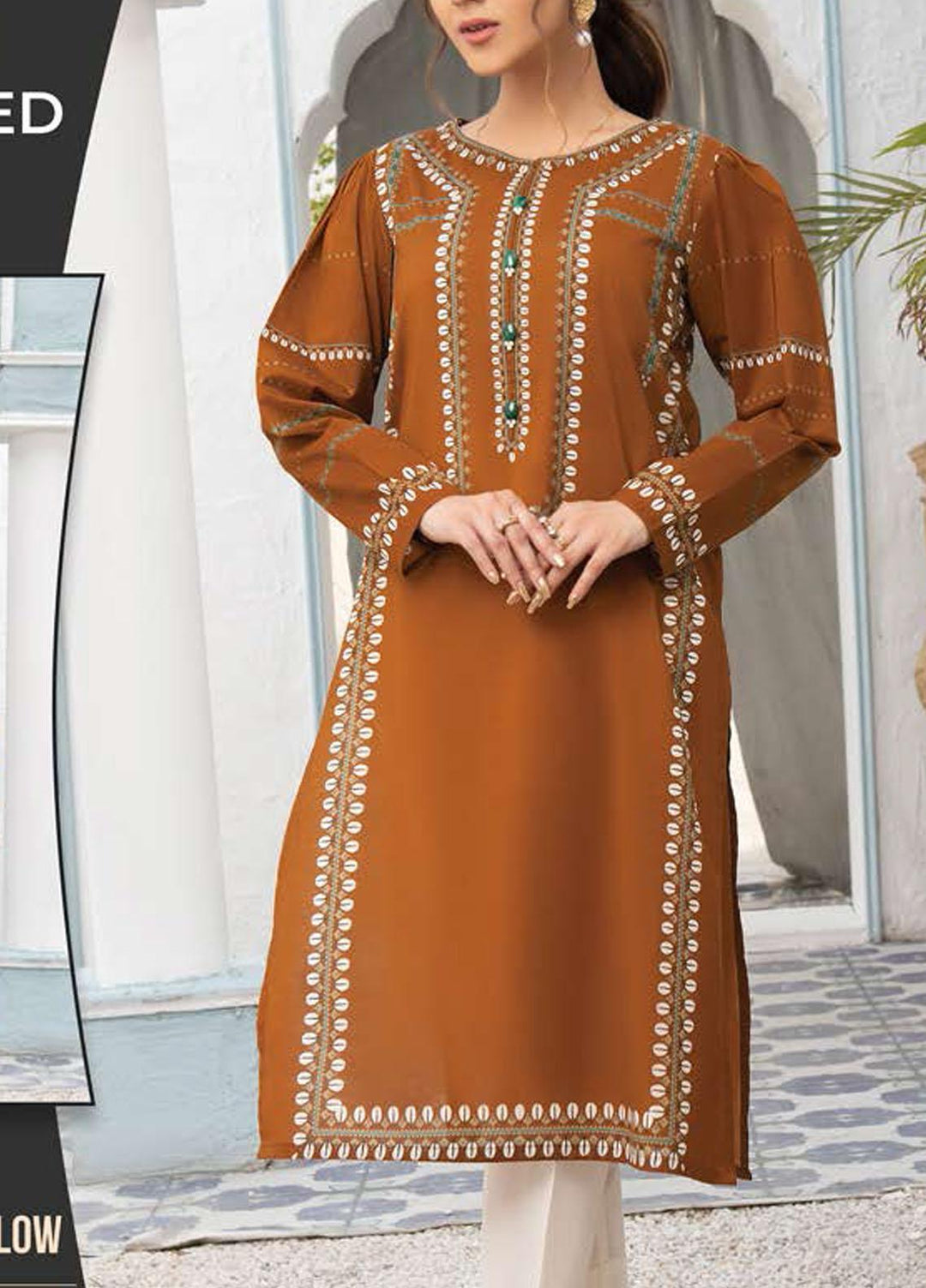 LimeLight Printed Lawn Unstitched Kurties LL21SE U1892 Yellow - Summer Collection