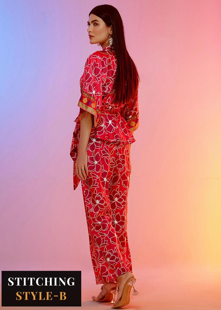 Look-a-Like By Noorma Kaamal Printed Silk Suits Unstitched 2 Piece NK22LL 03 - Casual Collection