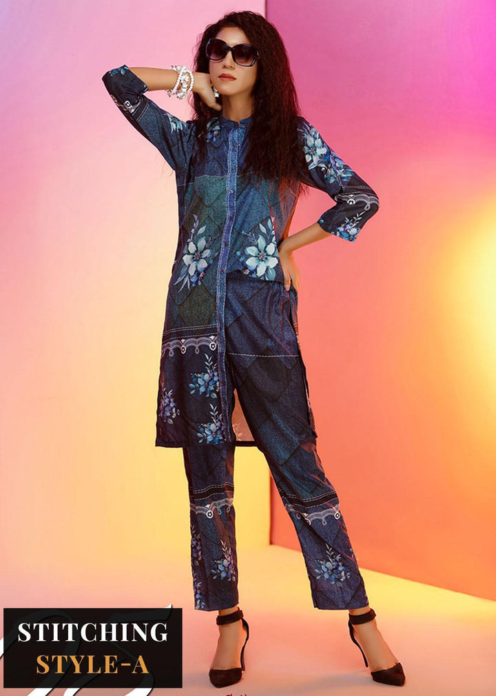 Look-a-Like By Noorma Kaamal Printed Silk Suits Unstitched 2 Piece NK22LL 05 - Casual Collection