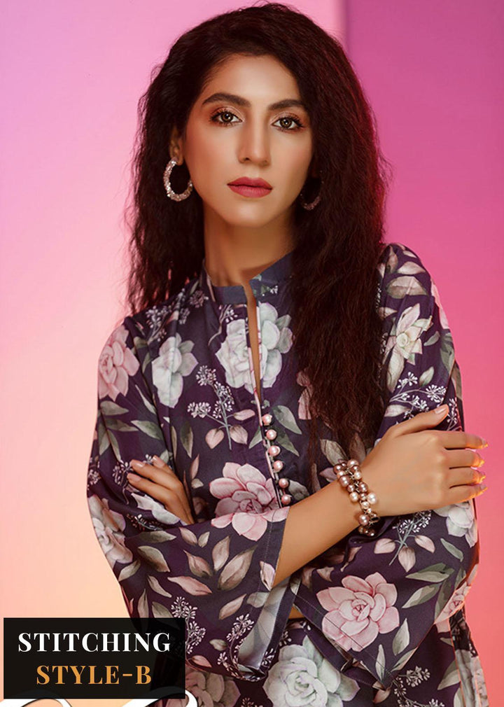 Look-a-Like By Noorma Kaamal Printed Silk Suits Unstitched 2 Piece NK22LL 06 - Casual Collection